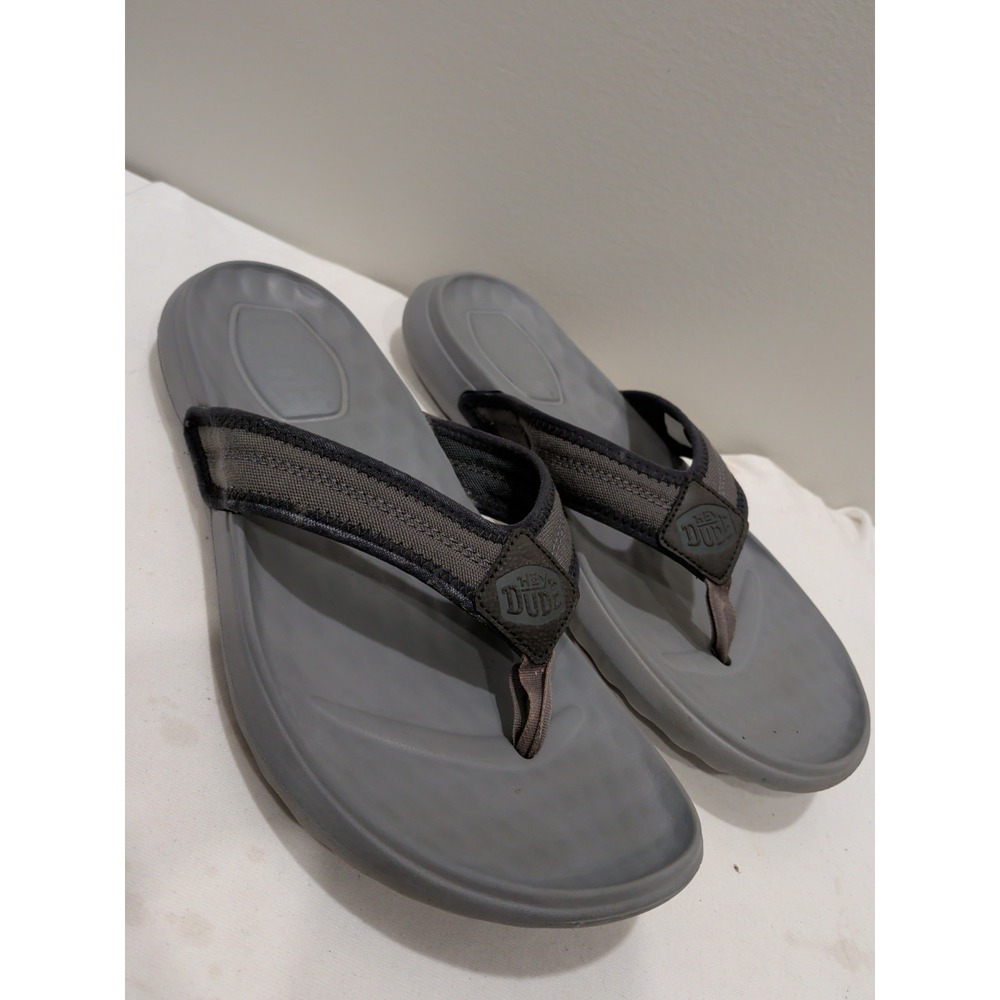Hey Dude Men's Sami Sox Dark Grey | Men's Footwear | Men's Slip On Sandals Sz 10